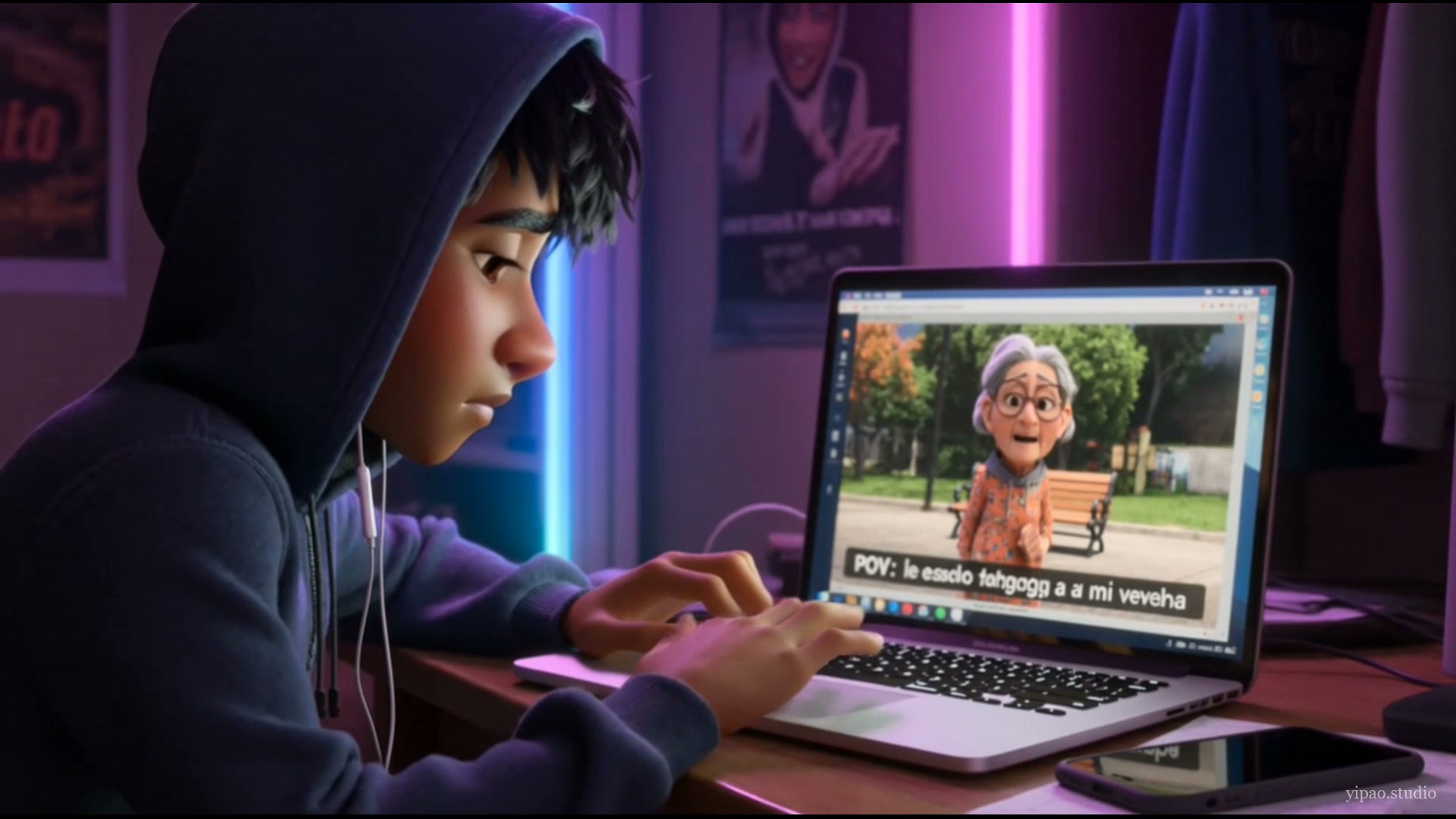 Leo edita el video viral — SEÑAL · yipao.studio